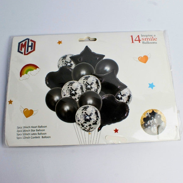 14 Pcs Confetti Decorative Party Balloons Set